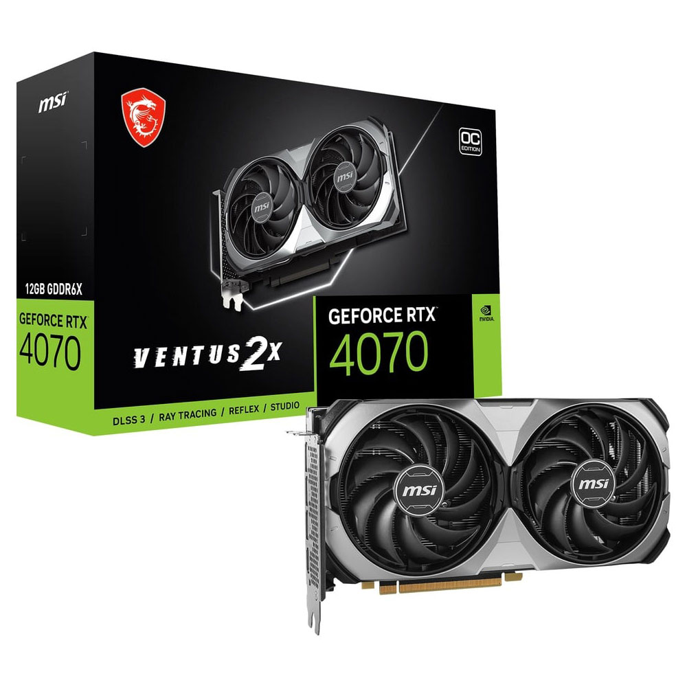 MSI GeForce RTX 4070 VENTUS 2X E 12G OC / PCI-Express 4.0 グラフィックスボード RTX 4070 VENTUS 2X E