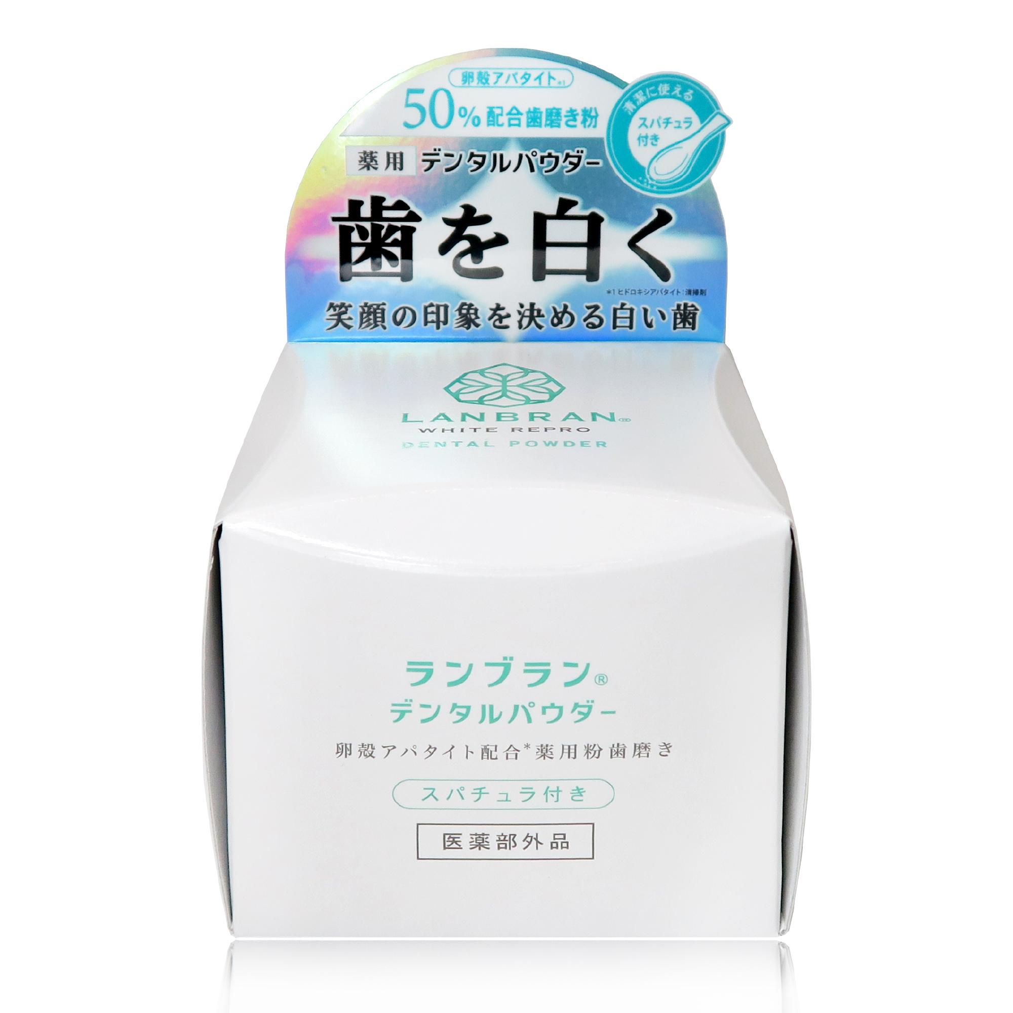 【返品種別A】□「返品種別」について詳しくはこちら□※仕様及び外観は改良のため予告なく変更される場合がありますので、最新情報はメーカーページ等にてご確認ください。◆卵殻研究10年(株)バイオアパタイト社監修◆卵殻アパタイト*1◆50％配合歯磨き粉◆(歯を白く*2)◆笑顔の印象を決める白い歯◆薬用 デンタルパウダ-≪清潔に使えるスパチュラ付き≫◆おうちデンタルケア◆LANBRAN（R）(薬用歯磨き)◆卵殻アパタイト*1配合歯磨き粉(シトラスミント)◆シンプルに。上質に。心地よく。◆卵殻アパタイト*1の清掃力で着色汚れや歯垢にアプロ-チ。*2◆歯や歯茎を傷つけず、やさしく除去するホワイトニング歯磨きです。【フリ-処方】・合成着色料・パラベン・鉱物油・合成甘味料・石油系界面活性剤【効果または効能】・歯を白くする・歯周炎(歯槽膿漏)の予防・歯肉炎の予防・口臭の防止・口中を浄化する・口中を爽快にする・むし歯を防ぐ*1ヒドロキシアパタイト(清掃剤)*2ブラッシング効果による■成分：清掃剤：ヒドロキシアパタイト、重質炭酸カルシウム、含水ケイ酸/香味剤：ハッカ油/発泡剤：N-ラウロイル-L-グルタミン酸ナトリウム/薬用成分：グリチルリチン酸ジカリウム/粘度調整剤：キサンタンガム/甘味剤：キシリット、ステビアエキス/pH調整剤：クエン酸ナトリウム/清掃助剤：ポリリン酸ナトリウム/湿潤剤：天然ビタミンE/着香剤：香料/溶剤：エタノ-ル■商品区分：医薬部外品■販売名：薬用ランブラン P-CM■原産国：日本発売元、製造元、輸入元又は販売元：三和通商商品区分：医薬部外品広告文責：株式会社Joshin(06-6633-1111)日用雑貨＞バス・トイレ・洗面＞洗面＞オーラルケア＞歯磨き粉
