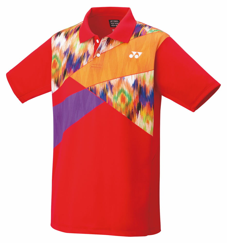 ヨネックス ユニセックス ゲームシャツ(サンセットレッド・サイズ:XO) YO-10542-496-XO YONEX