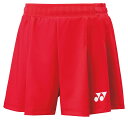 YO-25075-338-M ヨネックス ウィメンズ ショートパンツ(ルビーレッド・サイズ：M) YONEX