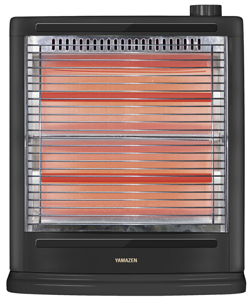 YAMAZEN 電気ストーブ（アッシュブラック） DS-SD083-AB 【暖房器具】山善　障害物センサー搭載電気ス..