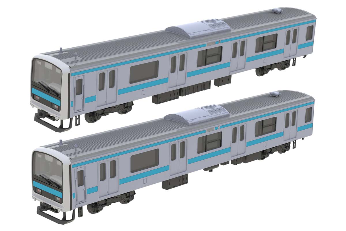 ［鉄道模型］PLUM (HO) PP177 JR東日本209系直流電車タイプ(京浜東北色)クハ209 クハ208キット