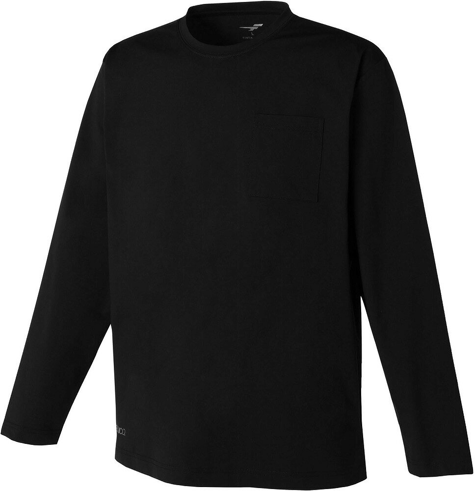 フィンタ メンズ tecnico L/SポケTシャツ（ブラック・サイズ：L） FT4530-0500-L FINTA