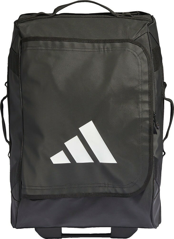 DME05-IB2678-NS アディダス ダッフル　ボストンバック　トローリー（ブラック/ホワイト・サイズ：45L） adidas　キャスターバッグ