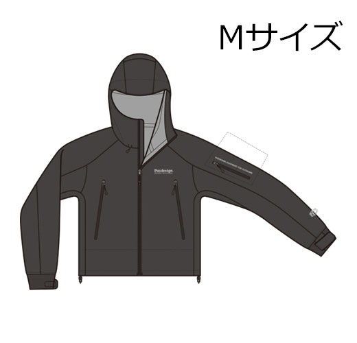 パズデザイン BS・WDレインジャケット3 Mサイズ(ガンメタル) PBR-048_M(ガンメタル) Pazdesign BS WADING RAIN JACKET III