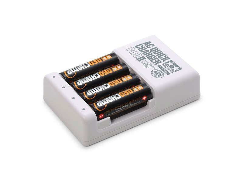 タミヤ 単3形ニッケル水素電池ネオチャンプ(4本)と急速充電器PRO II【55116】