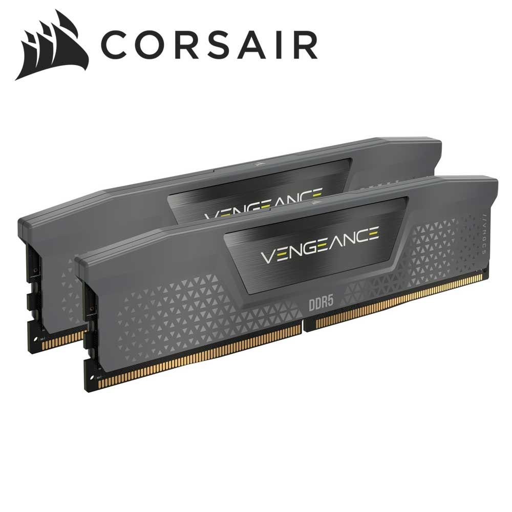 CORSAIR VENGEANCE DDR5 32GB (2 x 16GB) DDR5 6000 CL38 1.35V Intel XMP ＆ AMD EXPO - GREY CMK32GX5M2D6000Z38
