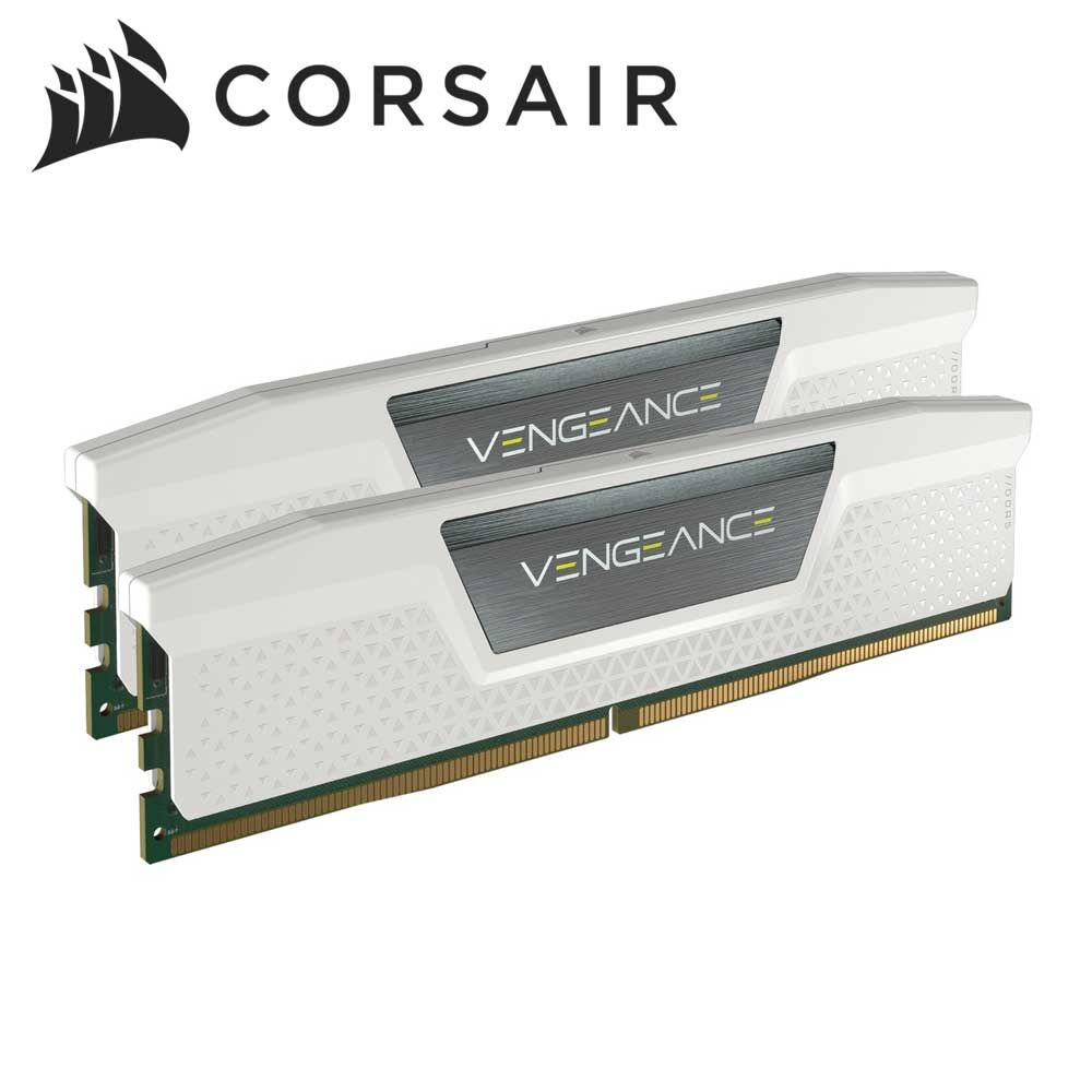 CORSAIR VENGEANCE DDR5 32GB (2 x 16GB) DDR5 6000 CL38 1.35V Intel XMP ＆ AMD EXPO - WHITE CMK32GX5M2D6000Z38W