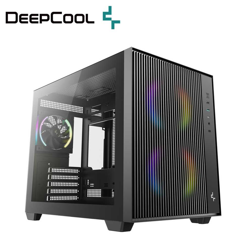 DeepCool Micro-ATX/Mini-ITX対応 CG330 MESH 3F ミニタワーPCケース（ブラック） R-CG330MESH-BKANM3-G