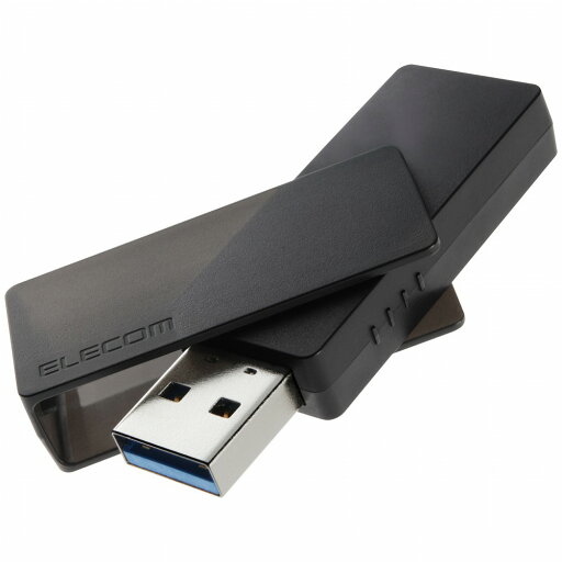 エレコム|ELECOM キャップ回転式USBメモリ 32GB 5Gbps(USB3.2(Gen1)/2.0)-A 誤回転防止 ホコリ混入防止 スライドロック(ブラック) MF-RMU3B032GBK エレコム|ELECOM キャップ回転式USBメモリ 32GB 5Gbps(USB3.2(Gen1)/2.0)-A 誤回転防止 ホコリ混入防止 スライドロック(ブラック) MF-RMU3B032GBK