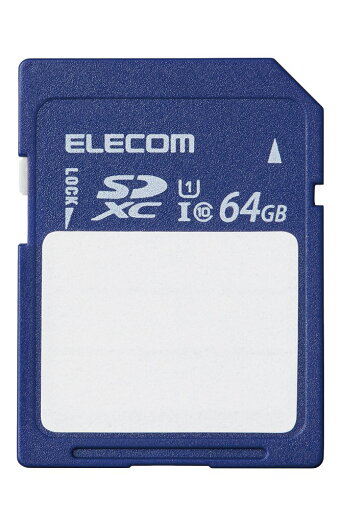 MF-FS064GU11C エレコム|ELECOM 文字が書ける SDXC メモリカード 64GB Class10 UHS-I U1 80MB/s ラベル/SDカードケース付き MF-FS064GU11C エレコム|ELECOM 文字が書ける SDXC メモリカード 64GB Class10 UHS-I U1 80MB/s ラベル/SDカードケース付き