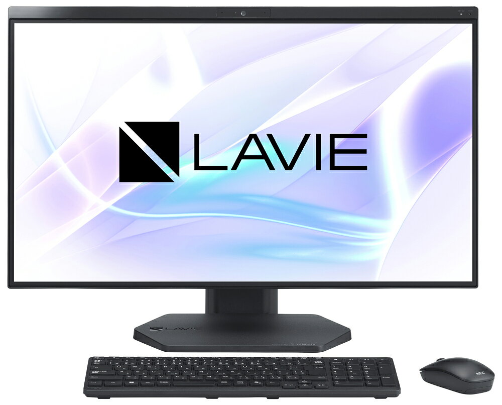 NEC 一体型デスクトップパソコン LAVIE A27(27型/Core i5 1335U/メモリ 16GB/SSD 512GB/DVD/Office)ファインブラック PC-A2765LAB2