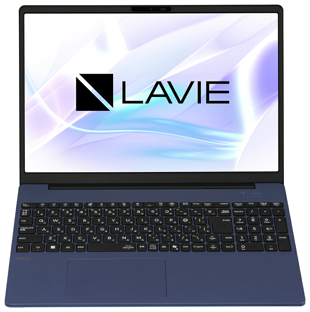 NEC ノートパソコン LAVIE N16(16型/Windows11/Ryzen AI 5 430/メモリ 16GB/SSD 256GB/DVD/Office)プルシャンブルー PC-N1665MAL