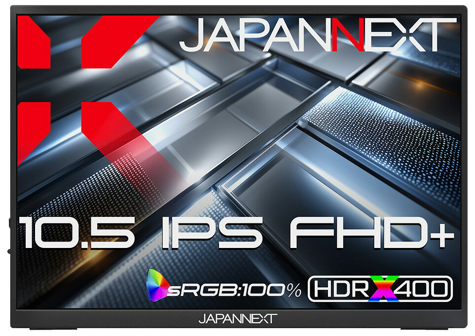 JAPANNEXT モバイル液晶ディスプレイ(10.5型/IPS(ADS)/FullHD+ 1920×1280/60Hz/50ms)(ブラック) JN-MD-IPS105FP2