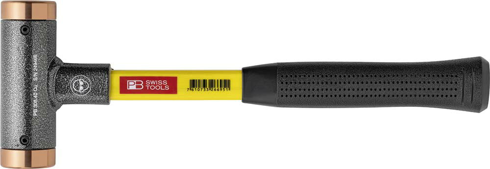 PBスイスツールズ 銅ヘッド 無反動ハンマー グラスファイバー柄 ヘッド径40mm 全長350mm 308.40CU PB Swiss Tools 308.40CU
