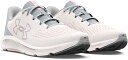 3026523-101-23.5 アンダーアーマー レディース ランニングシューズチャージド パスート3　ビッグロゴ（White/Halo Gray/Pink Fizz・サイズ：23.5cm） Under Armour　UA　CHARGED PURSUIT 3