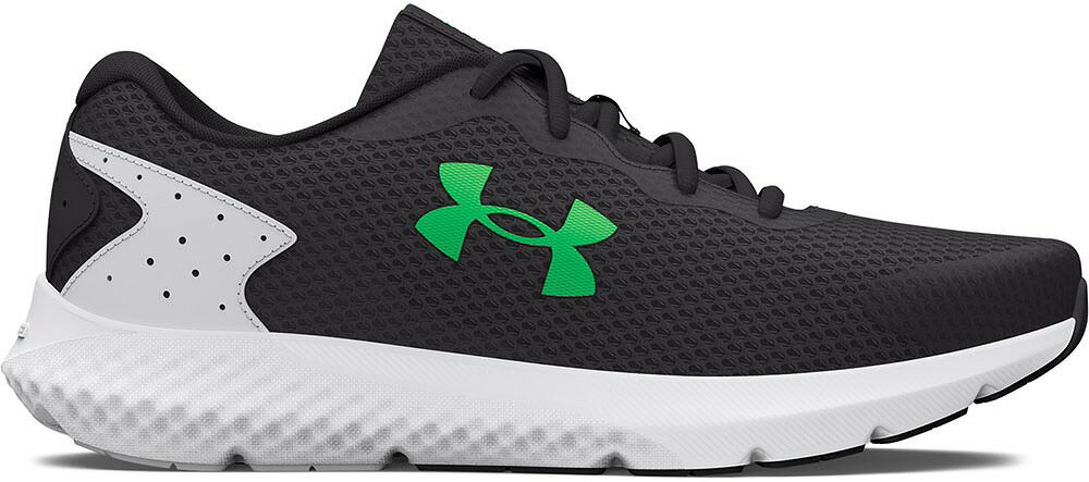 3024877-105-26.5 アンダーアーマー メンズ　ランニングシューズチャージド ローグ3（Jet Gray/Halo Gray/Green Screen・サイズ：26.5cm） Under Armour　UA　Charged Rogue 3 1