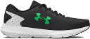 3024877-105-26.5 アンダーアーマー メンズ　ランニングシューズチャージド ローグ3（Jet Gray/Halo Gray/Green Screen・サイズ：26.5cm） Under Armour　UA　Charged Rogue 3