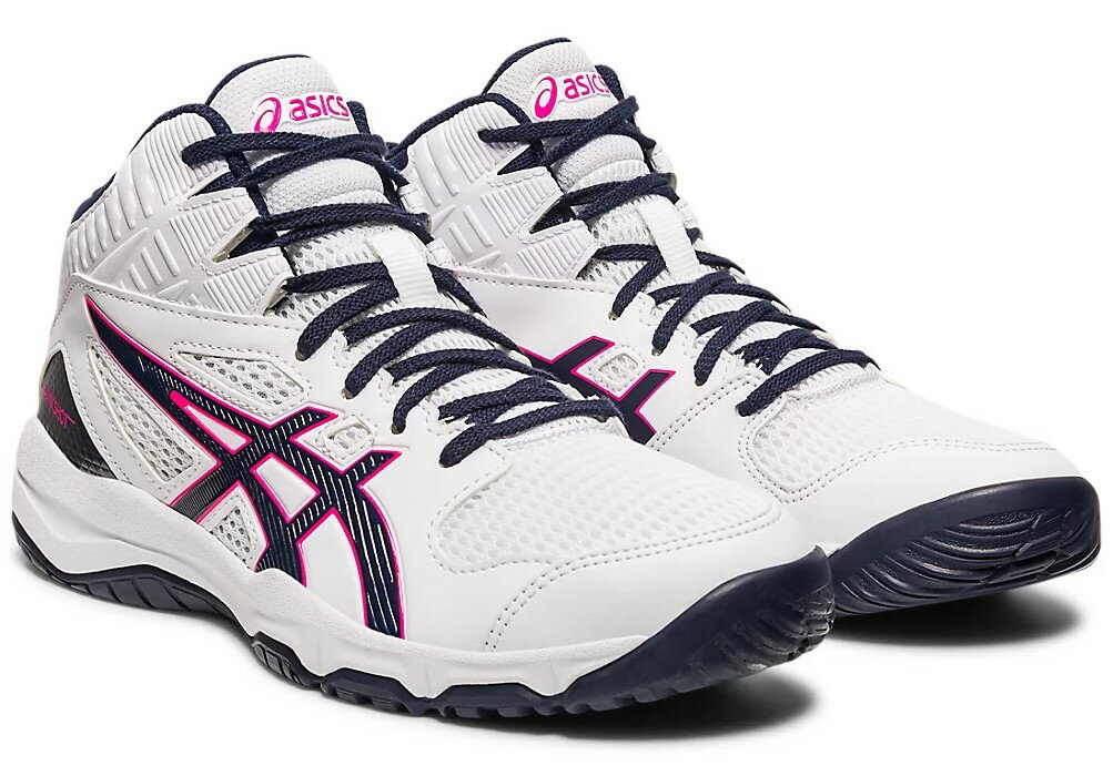 1064A006-108-22.0 アシックス ジュニア　バスケットボールシューズDUNKSHOT MB 9（WHITE/MIDNIGHT・サイズ：22.0cm） asics　STANDARD　ダンクショット MB 9