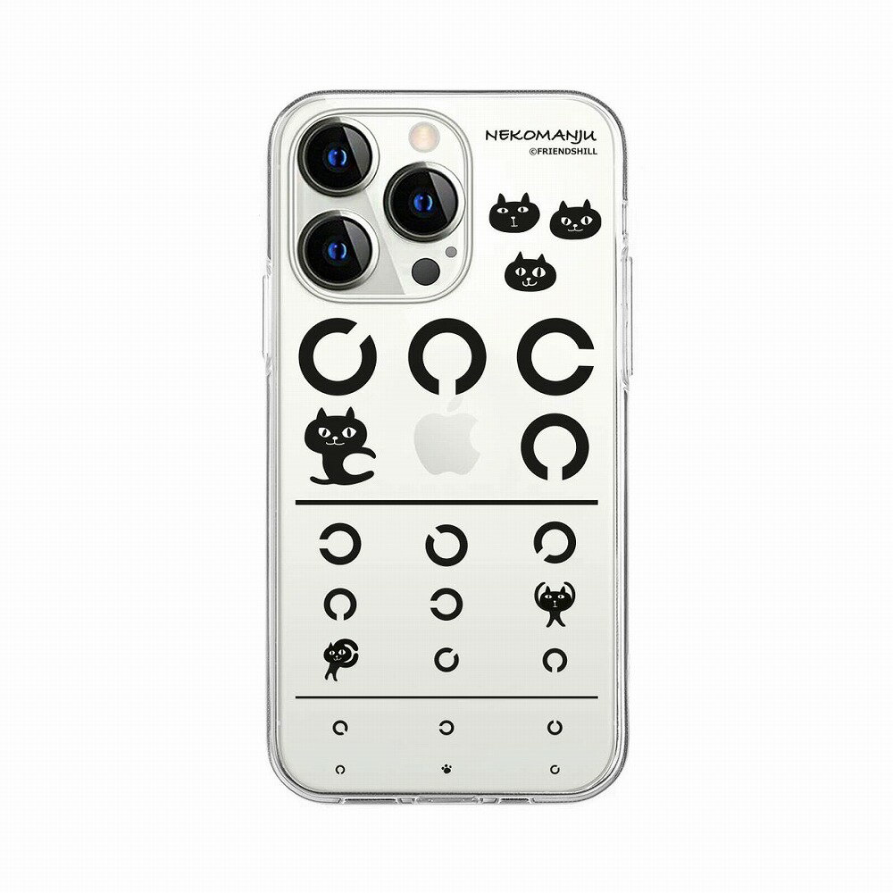 乐天商城 - abbi iPhone15 Pro用 ネコマンジュウ ソフトクリアケース（マンジュウアイズ） ABF25388I15PR