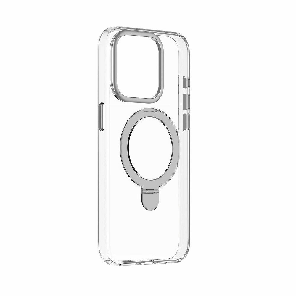 MOMAX iPhone 15 Pro用 Magsafe対応スタンドケース Flip（クリア） MM25533I15PR