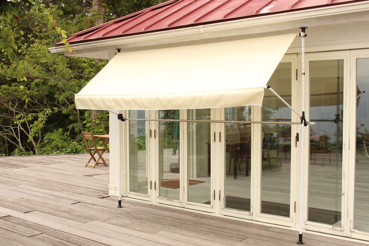 タック 物干し竿付きオーニング4 3m ベージュ TAN-902-30A