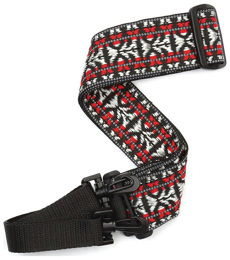 【返品種別A】□「返品種別」について詳しくはこちら□Nylon Woven Banjo Strapsバンジョー専用にデザインされたストラップ。楽器を傷つけることのないクリップを採用。幅約5cmのナイロン素材ストラップは掛けた時の安定性と快適さを実現しています。 ■　仕　様　■カラー：Red and Silver Hootenanny[20N00BJ]プラネットウェイヴス楽器・レコーディング＞楽器アクセサリー＞ストラップ＞その他