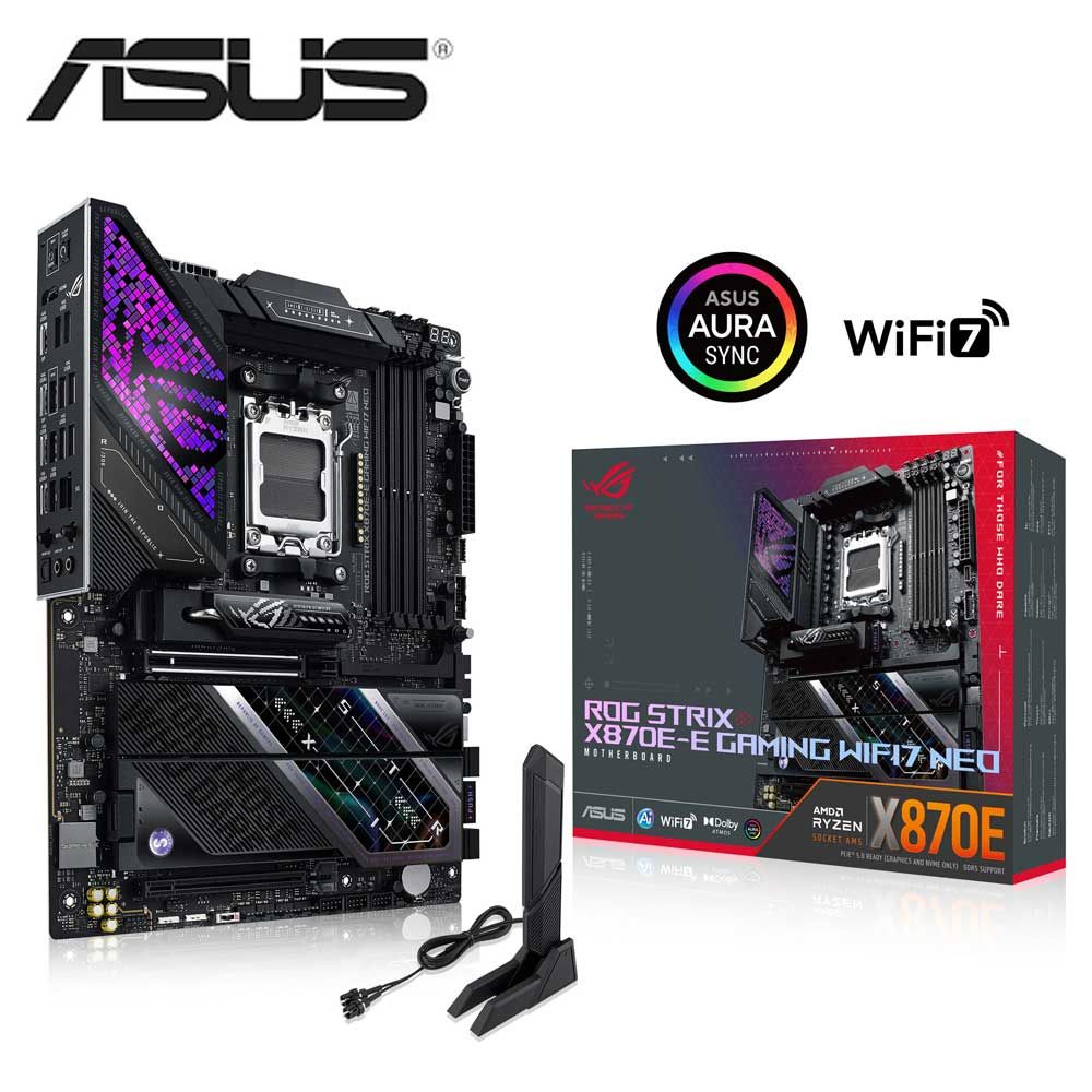 ASUS｜エイスース ASUS ROG STRIX X870E-E GAMING WIFI 7 NEO マザーボード Socket AM5 AMD X870 ATX WiFi+Bluetoothモジュール付属 ROGSTRIXX870E-E