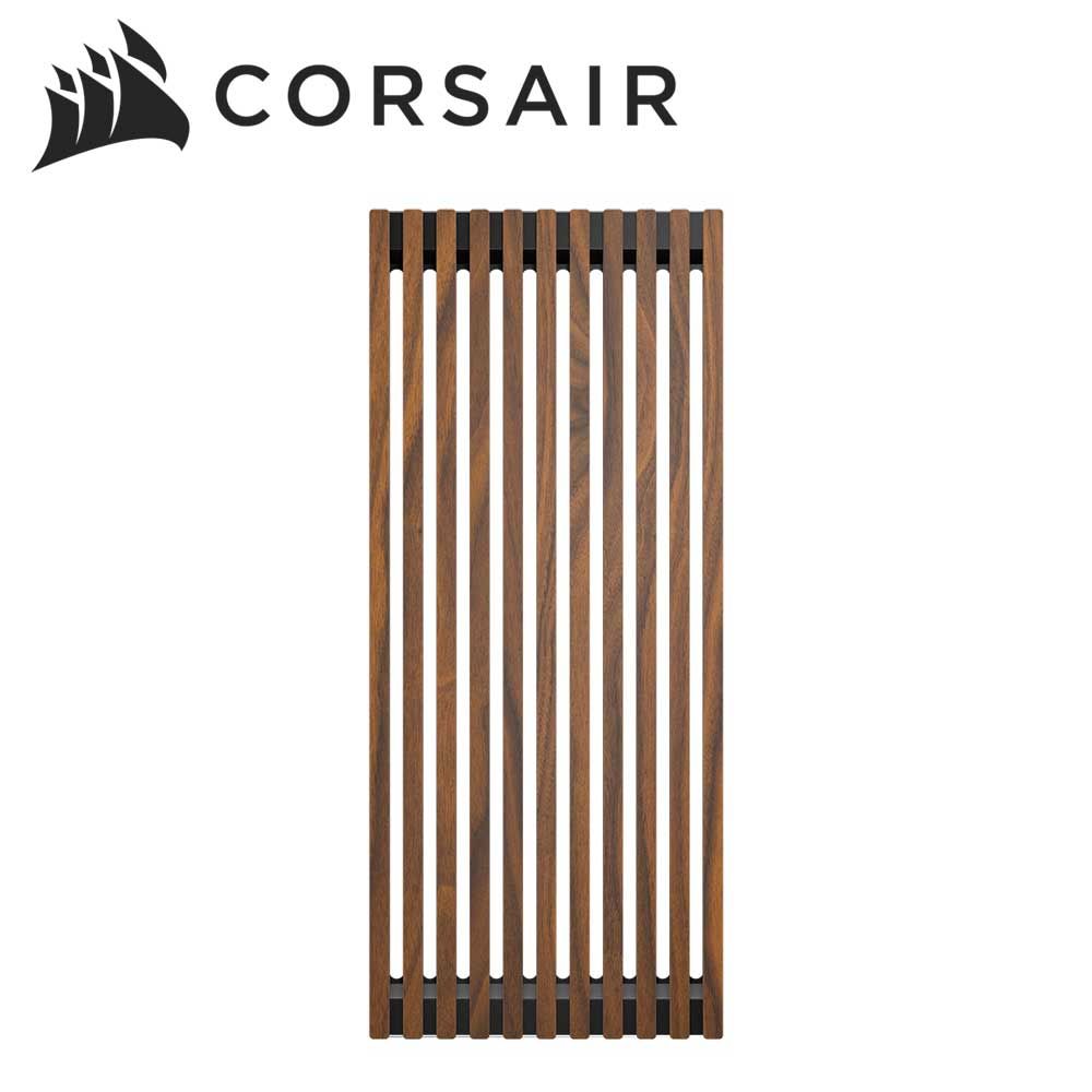 CORSAIR PCケース用フロントパネル FRAME 4000 Series WOOD Front Panel Black/Walnut（ブラック/ウォルナット） CC-8901151