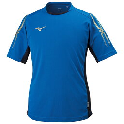 P2MA830026XL ミズノ フィールドシャツ　ユニセックス(ターキッシュブルー×ブラック・サイズ：XL) MIZUNO　サッカー/フットボール