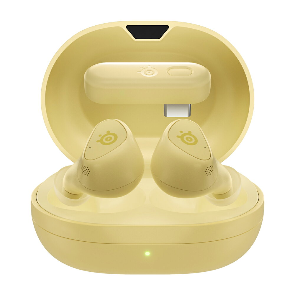 SteelSeries（スティールシリーズ） 完全ワイヤレス ゲーミングイヤホン Arctis GameBuds Yuzu (Windows/mac/PS5/PS4/Switch) 61711