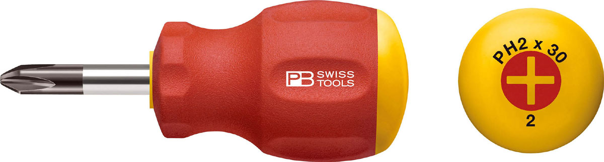 PB 8195.0-25 PBスイスツールズ スイスグリップスタビープラスドライバー #0 全長75mm PB Swiss Tools PBSwissTools スイスグリップドライバー スタビードライバー