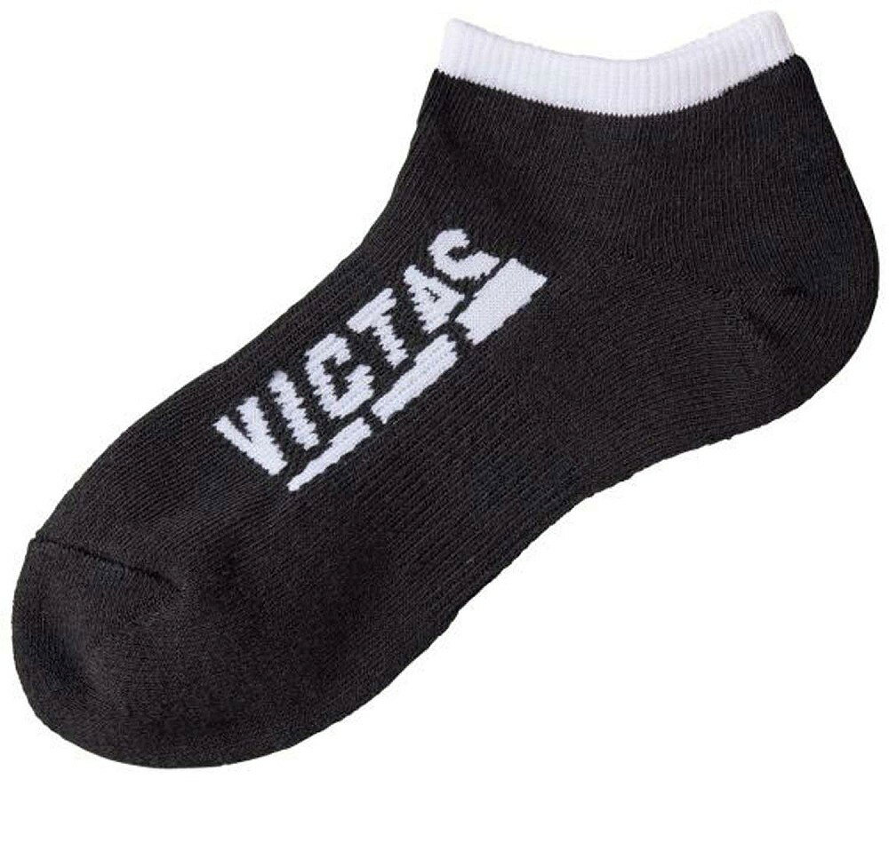 ヴィクタス インステップサイドロゴアンクルソックス（ブラック・サイズ：S） 662401-1000-S VICTAS