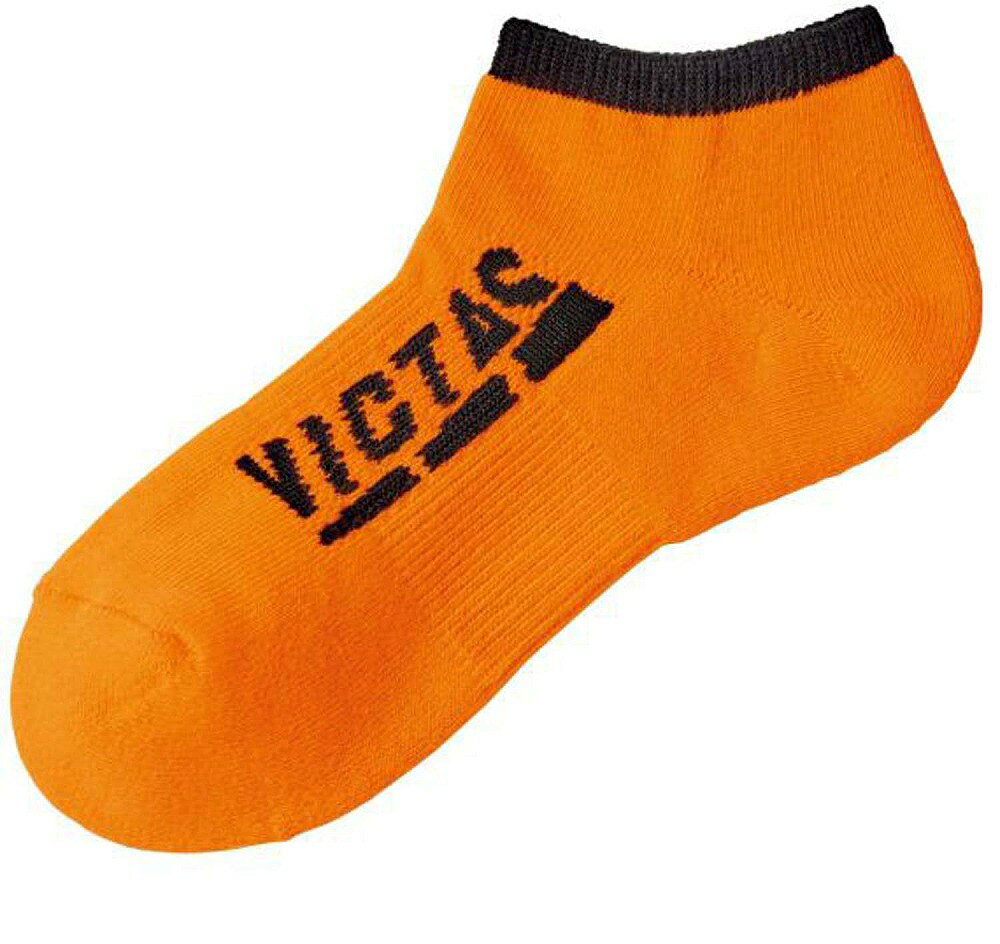 ヴィクタス インステップサイドロゴアンクルソックス（オレンジ・サイズ：XL） 662401-2000-XL VICTAS