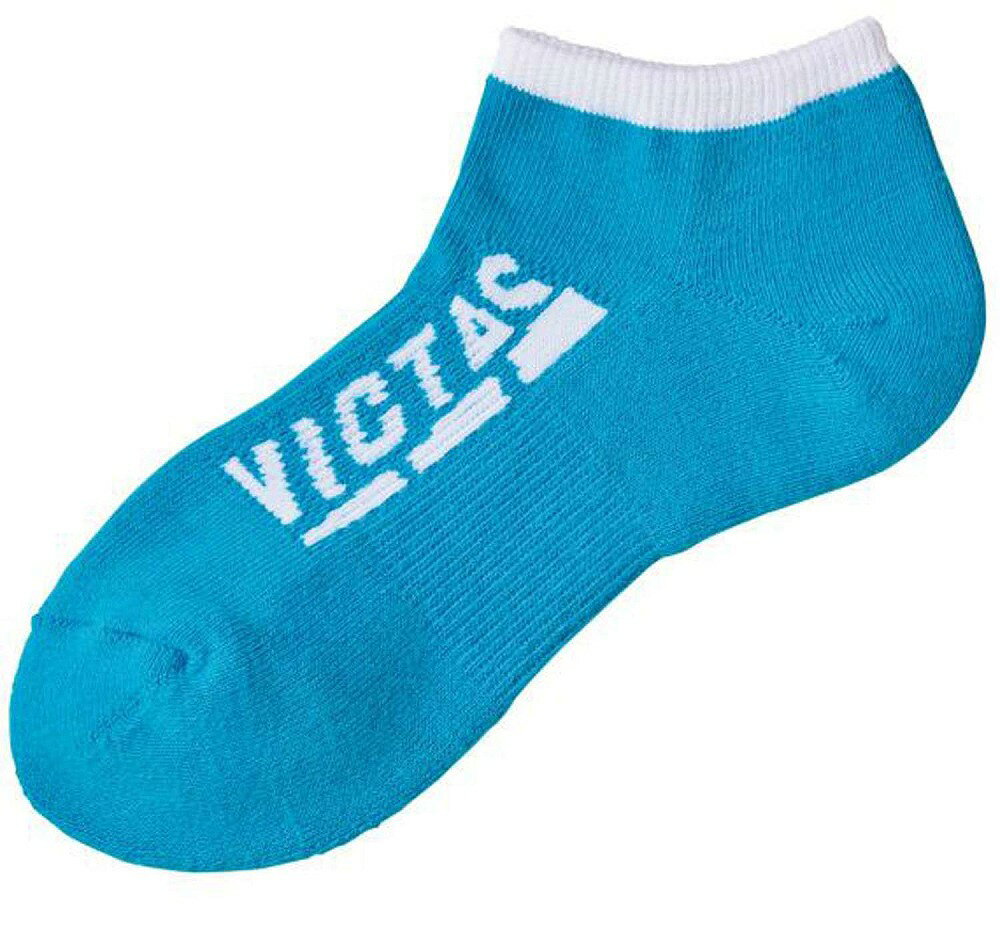 ヴィクタス インステップサイドロゴアンクルソックス（ブルー・サイズ：M） 662401-5000-M VICTAS