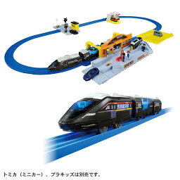 タカラトミー プラレール もっとトミカと遊ぼう！はこんで出発！情景いっぱい駅前ロータリーセット プラレール