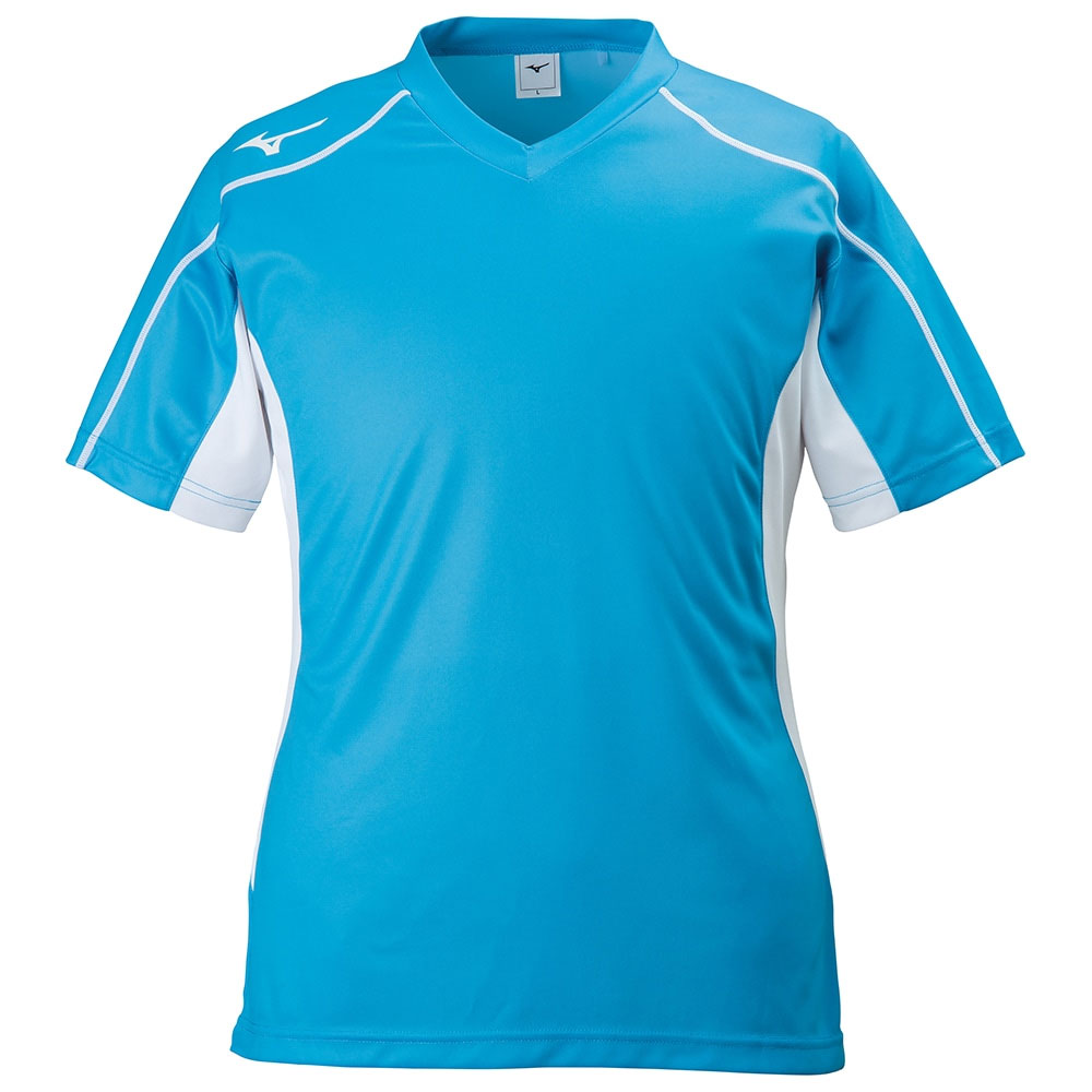 P2MA802018M ミズノ フィールドシャツ　ユニセックス(サックス・サイズ：M) MIZUNO　サッカー/フットボール