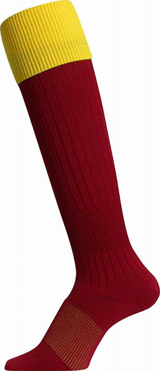 マイン RUGBY SOCKS（エンジ×イエロー）　ソックス　25-27cm EBS-415