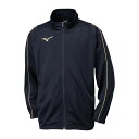 P2MC717009130 ミズノ ウォームアップシャツ　ジュニア(ブラック・サイズ：130) MIZUNO　サッカー/フットボール