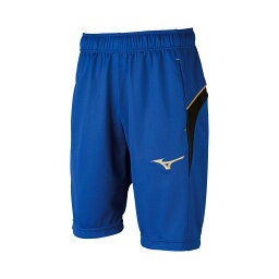 P2MD717125150 ミズノ ウォームアップハーフパンツ　ジュニア(ブルー・サイズ：150) MIZUNO　サッカー/フットボール