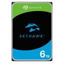 Seagate（シーゲイト） SkyHawk（監視カメラ向けモデル） 3.5インチ 内蔵ハードディスク 6TB　SATA6Gb/s キャッシュ256MB CMR ST6000VX001