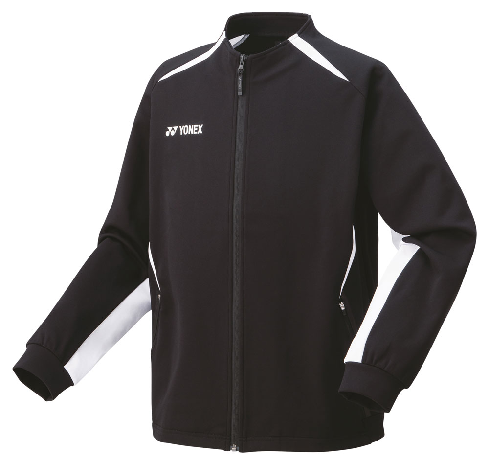 YO-51045-007-S ヨネックス メンズ ニットウォームアップシャツ(ブラック・サイズ:S) YONEX
