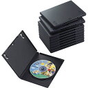エレコム DVDトールケース、1枚収納、10個入(ブラック) CCD-DVD03BK