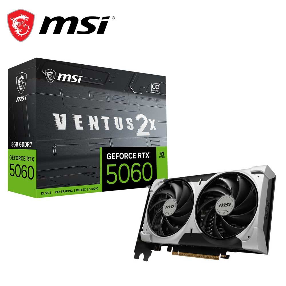 MSI｜エムエスアイ MSI GeForce RTX 5060 8G VENTUS 2X OC V1 グラフィックボード GeForce RTX 5060 8G VENTUS 2X OC V1