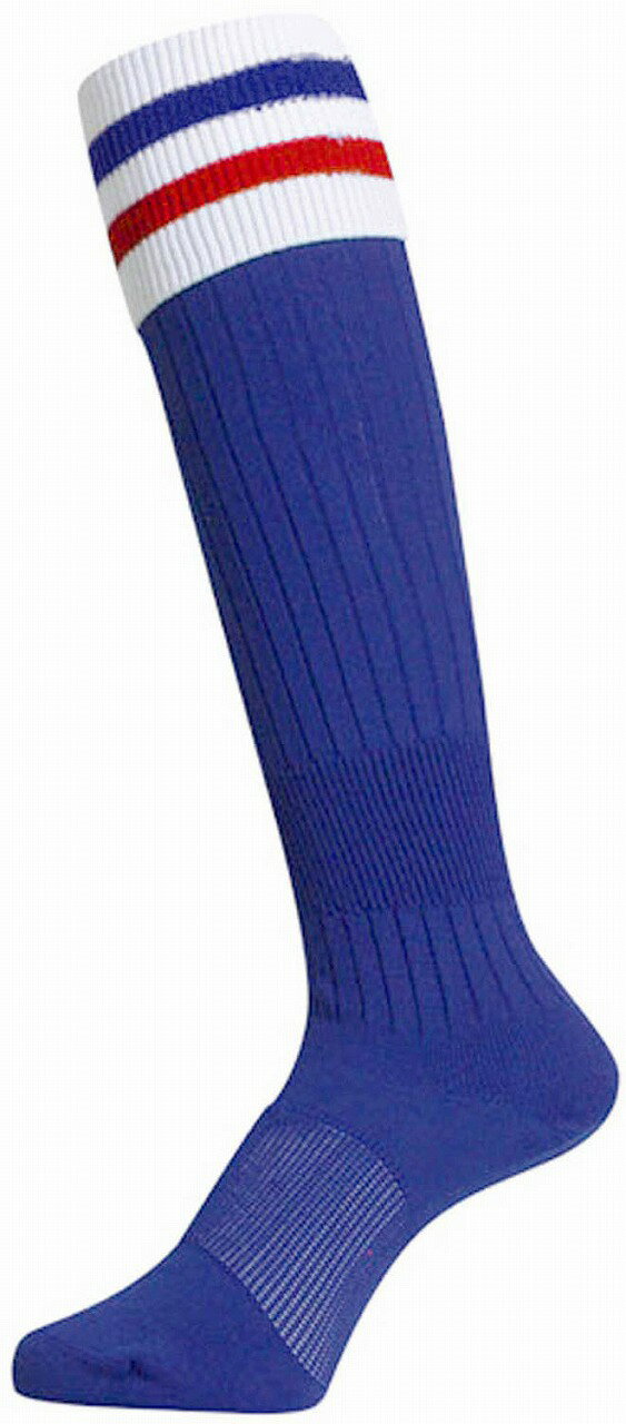 マイン RUGBY SOCKS（ホワイト×ブルー）　ソックス　25-27cm EBS-702