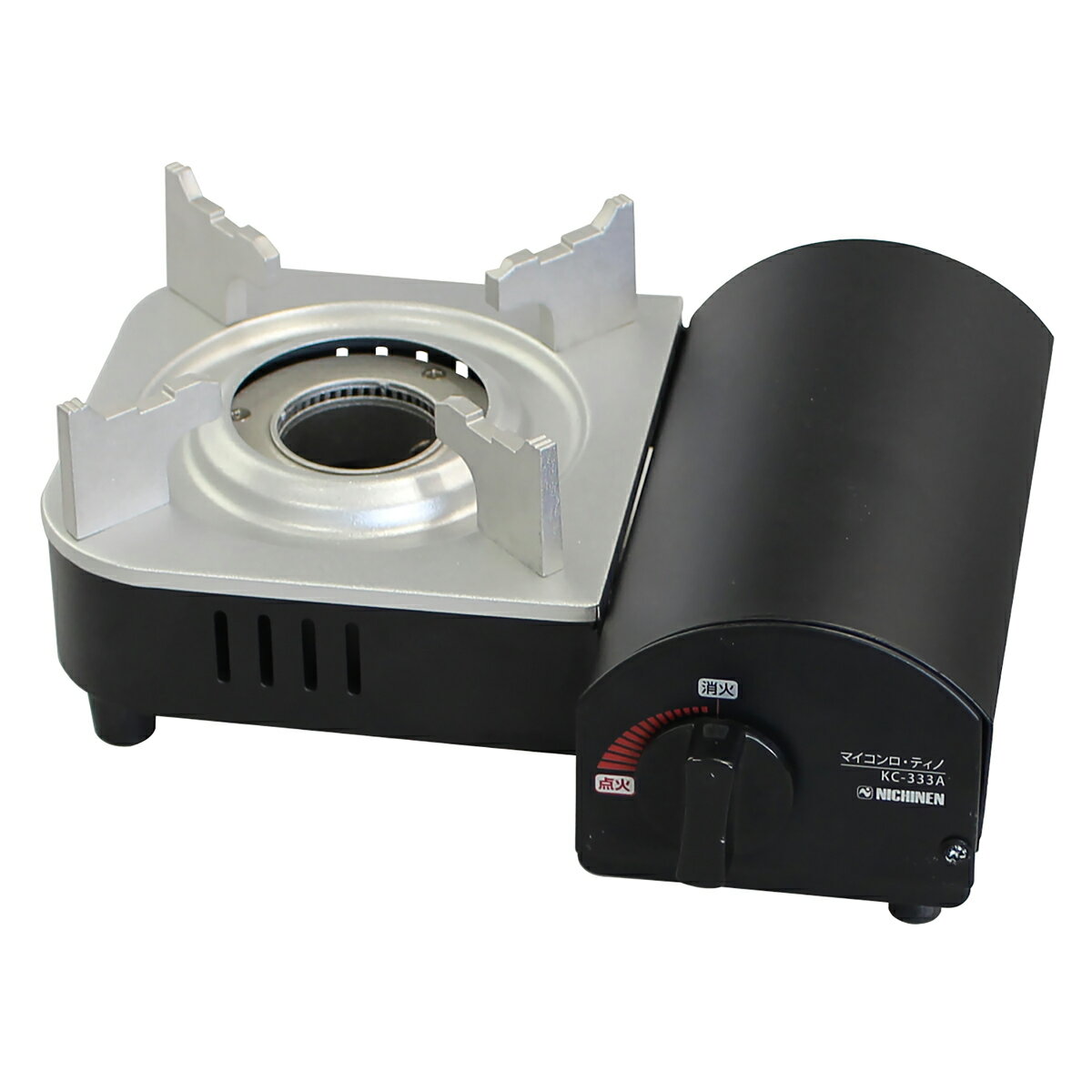 ニチネン カセットコンロ KC-333A-BK マイコンロ・ティノ [KC333ABK]