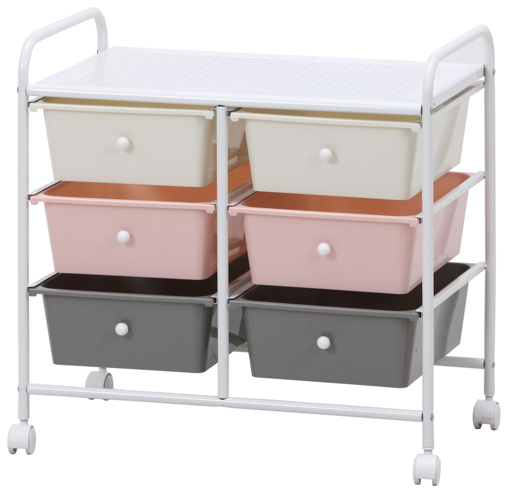 38295 不二貿易 キッズ収納3段 color 6マス [38295フジボウエキ]