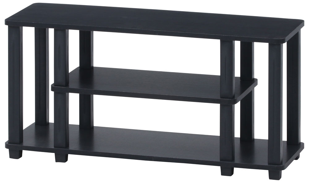 不二貿易 TVラック(ブラウン×ブラック・W80) 99912 フィット [99912フジボウエキ]