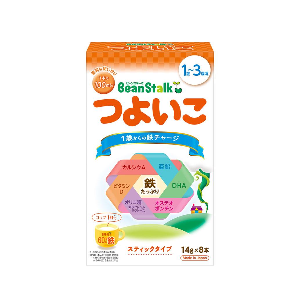 粉ミルク ビーンスターク つよいこ スティック 14g×8本 (1歳〜3歳頃) 雪印ビーンスターク BSツヨイコステイツク14GX8