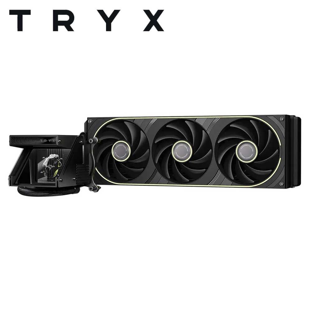 TRYX HOLO 360 シリーズ ホログラフィック表示機能搭載ウォーターブロック採用 オールインワン簡易水冷CPUクーラー（ブラック） L-H360A-DM3M-G0K